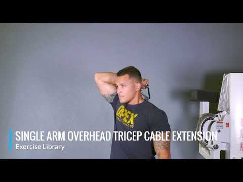 Single Arm Overhead Tricep Cable Extension - OPEX Exercise Library