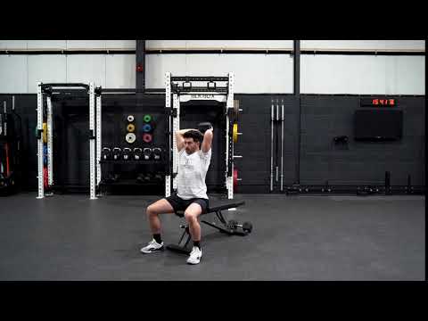 Dumbbell Seated Overhead Tricep Extension