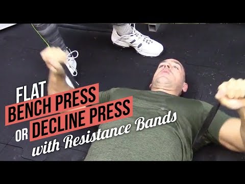 How to Do Flat Bench Press and Decline Press with Resistance Bands!