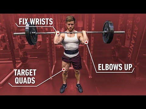 HOW TO FRONT SQUAT: Build Bigger Quads &amp; A Stronger Squat
