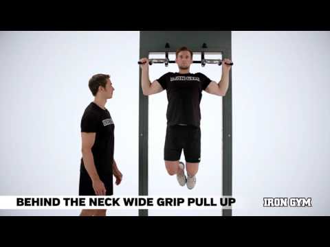 Behind the Neck Wide Grip Pull Up - IRON GYM® Training Academy