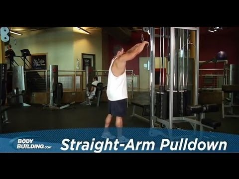 Straight Arm Pulldown - Back Exercise - Bodybuilding.com