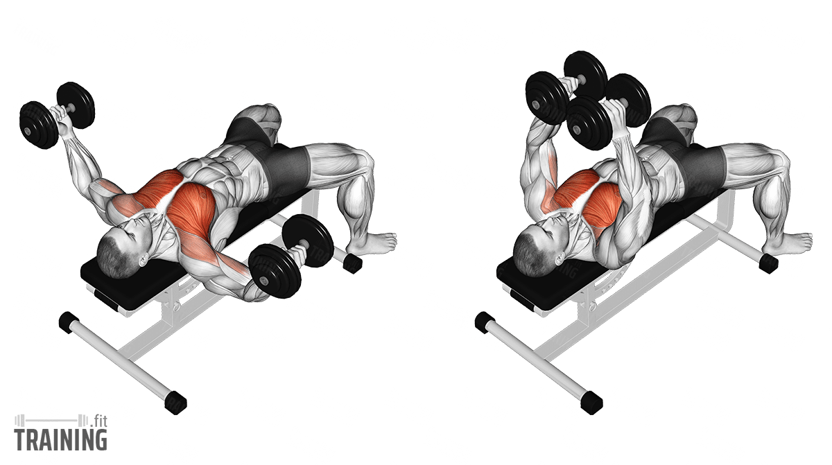 Incline one-arm dumbbell fly exercise instructions and video