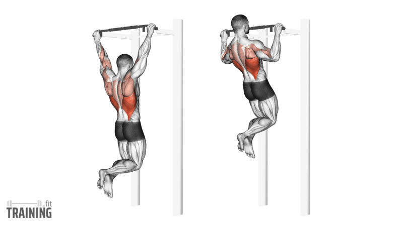 Wide Grip Pull Ups Instructions Information Alternatives Training.fit