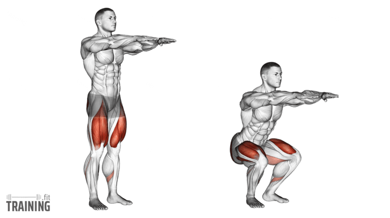 Dumbbell sumo squat (version 2) exercise instructions and video