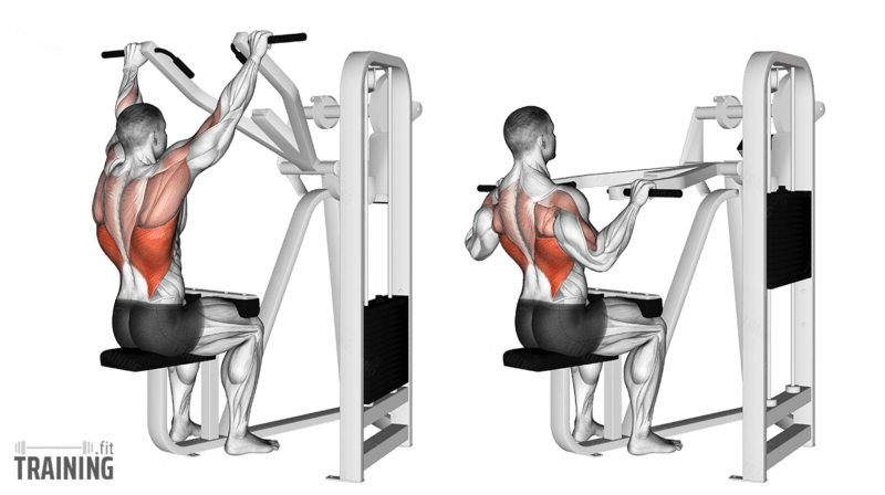 Lat Pulldown am Gerät; Copyright: Lat Pulldown am Gerät